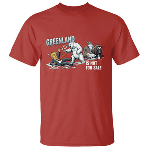 Greenland Not For Sale T Shirt Political Humor Gift TS12 Red Print Your Wear