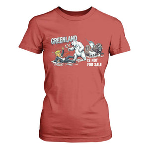 Greenland Not For Sale T Shirt For Women Political Humor Gift TS12 Red Print Your Wear
