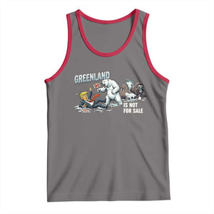 Greenland Not For Sale Tank Top Political Humor Gift TS12 Deep Heather Red Print Your Wear