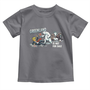 Greenland Not For Sale Toddler T Shirt Political Humor Gift TS12 Charcoal Print Your Wear