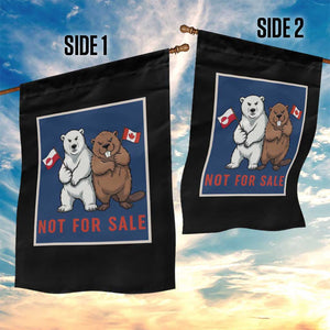 Funny Polar Bear And Beaver Political Protest Garden Flag Not For Sale TS12 Print Your Wear
