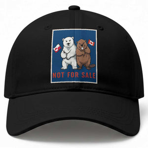 Funny Polar Bear And Beaver Political Protest Baseball Cap Not For Sale TS12 Print Your Wear