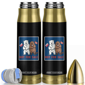 Funny Polar Bear And Beaver Political Protest Bullet Tumbler Not For Sale TS12 Black Print Your Wear