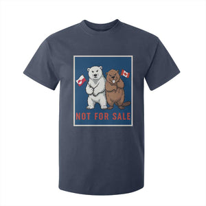 Funny Polar Bear And Beaver Political Protest T Shirt For Kid Not For Sale TS12 Navy Print Your Wear