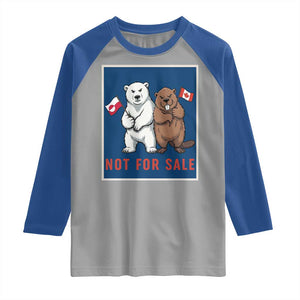 Funny Polar Bear And Beaver Political Protest Raglan Shirt Not For Sale TS12 Sport Gray Royal Print Your Wear