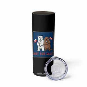 Funny Polar Bear And Beaver Political Protest Skinny Tumbler Not For Sale TS12 Print Your Wear