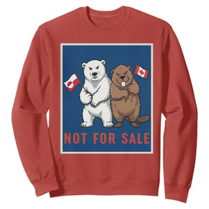 Funny Polar Bear And Beaver Political Protest Sweatshirt Not For Sale TS12 Red Print Your Wear