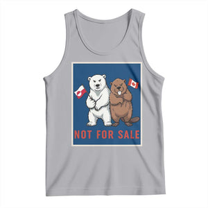 Funny Polar Bear And Beaver Political Protest Tank Top Not For Sale TS12 Athletic Heather Print Your Wear