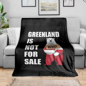 Greenland Not For Sale Throw Blanket Anti Authoritarian Political Gag Gift TS12 Print Your Wear