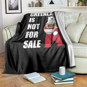 Greenland Not For Sale Throw Blanket Anti Authoritarian Political Gag Gift TS12 Print Your Wear