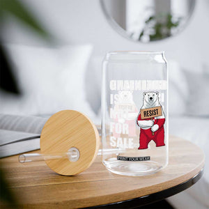 Greenland Not For Sale Glass Can Anti Authoritarian Political Gag Gift TS12 Print Your Wear