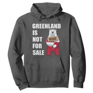 Greenland Not For Sale Hoodie Anti Authoritarian Political Gag Gift TS12 Dark Heather Print Your Wear