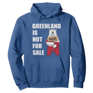 Greenland Not For Sale Hoodie Anti Authoritarian Political Gag Gift TS12 Royal Blue Print Your Wear