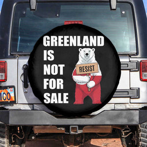 Greenland Not For Sale Spare Tire Cover Anti Authoritarian Political Gag Gift TS12 No hole Black Print Your Wear