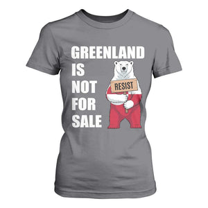 Greenland Not For Sale T Shirt For Women Anti Authoritarian Political Gag Gift TS12 Charcoal Print Your Wear