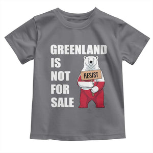 Greenland Not For Sale Toddler T Shirt Anti Authoritarian Political Gag Gift TS12 Charcoal Print Your Wear