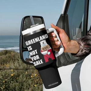 Greenland Not For Sale Tumbler With Handle Anti Authoritarian Political Gag Gift TS12 Print Your Wear