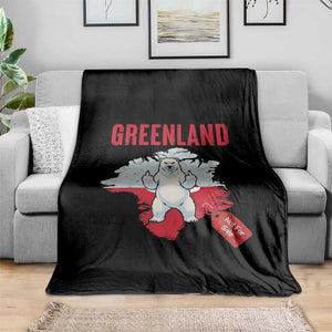 Greenland Is Not For Sale Throw Blanket Support Greenlander Gift TS12 Print Your Wear