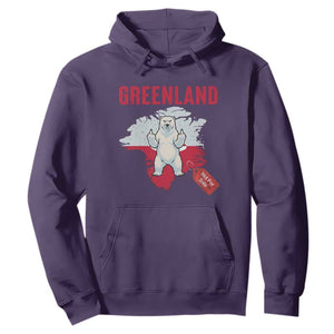 Greenland Is Not For Sale Hoodie Support Greenlander Gift TS12 Purple Print Your Wear