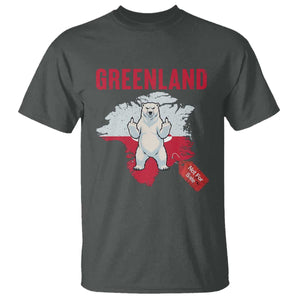 Greenland Is Not For Sale T Shirt Support Greenlander Gift TS12 Dark Heather Print Your Wear