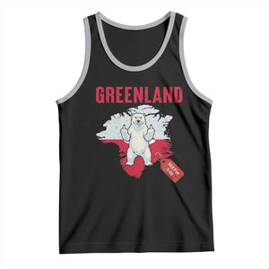 Greenland Is Not For Sale Tank Top Support Greenlander Gift TS12 Black Athletic Heather Print Your Wear