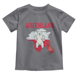 Greenland Is Not For Sale Toddler T Shirt Support Greenlander Gift TS12 Charcoal Print Your Wear