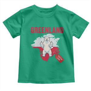 Greenland Is Not For Sale Toddler T Shirt Support Greenlander Gift TS12 Irish Green Print Your Wear