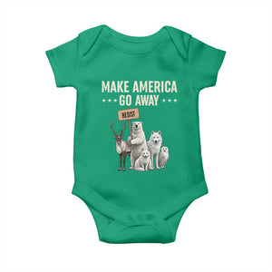 Make America Go Away Baby Onesie Greenland Support Gift TS12 Irish Green Print Your Wear