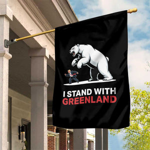 I Stand With Greenland Garden Flag Anti Fascist Political Parody Gift TS12 Print Your Wear
