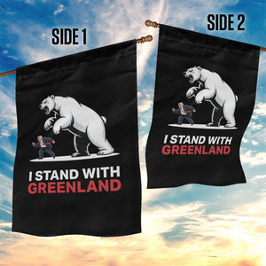 I Stand With Greenland Garden Flag Anti Fascist Political Parody Gift TS12 Print Your Wear