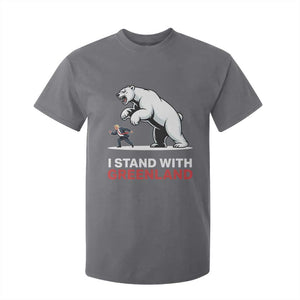 I Stand With Greenland T Shirt For Kid Anti Fascist Political Parody Gift TS12 Charcoal Print Your Wear
