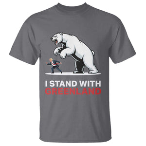 I Stand With Greenland T Shirt Anti Fascist Political Parody Gift TS12 Charcoal Print Your Wear