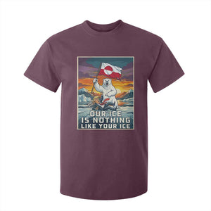 Funny Our Ice Is Nothing Like Your Ice T Shirt For Kid Greenland Support Gift TS12 Maroon Print Your Wear