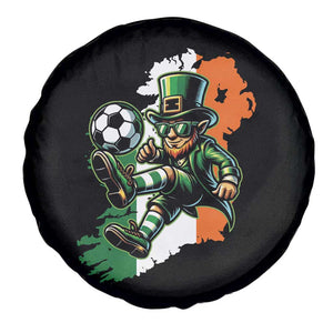Funny Leprechaun Playing Soccer Spare Tire Cover St Patricks Day TS12 Print Your Wear