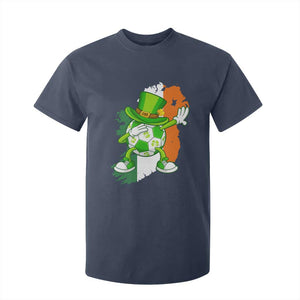 Funny Dabbing Soccer Ball T Shirt For Kid St Patricks Day TS12 Navy Print Your Wear