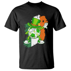 Funny Dabbing Soccer Ball T Shirt St Patricks Day TS12 Black Print Your Wear