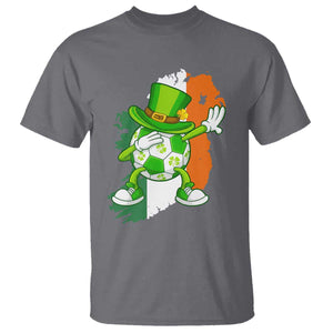 Funny Dabbing Soccer Ball T Shirt St Patricks Day TS12 Charcoal Print Your Wear