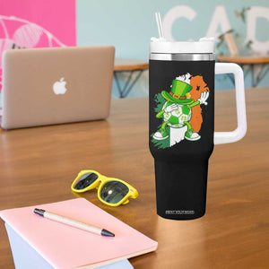Funny Dabbing Soccer Ball Tumbler With Handle St Patricks Day TS12 Print Your Wear