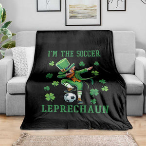 I Am The Soccer Leprechaun Throw Blanket Funny Irish Soccer TS12 Print Your Wear