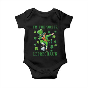 I Am The Soccer Leprechaun Baby Onesie Funny Irish Soccer TS12 Black Print Your Wear