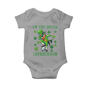 I Am The Soccer Leprechaun Baby Onesie Funny Irish Soccer TS12 Sport Gray Print Your Wear