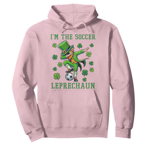 I Am The Soccer Leprechaun Hoodie Funny Irish Soccer TS12 Light Pink Print Your Wear