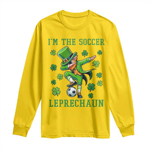 I Am The Soccer Leprechaun Long Sleeve Shirt Funny Irish Soccer TS12 Daisy Print Your Wear