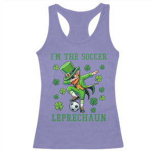 I Am The Soccer Leprechaun Racerback Tank Top Funny Irish Soccer TS12 Violet Print Your Wear