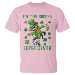 I Am The Soccer Leprechaun T Shirt Funny Irish Soccer TS12 Light Pink Print Your Wear