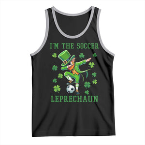 I Am The Soccer Leprechaun Tank Top Funny Irish Soccer TS12 Black Athletic Heather Print Your Wear