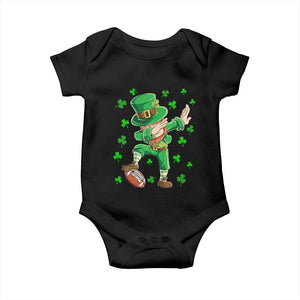 Dabbing Leprechaun Football St Patricks Day Boys Men Sports T-Shirt Baby Onesie TS12 Black Print Your Wear