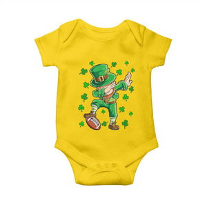 Dabbing Leprechaun Football St Patricks Day Boys Men Sports T-Shirt Baby Onesie TS12 Daisy Print Your Wear
