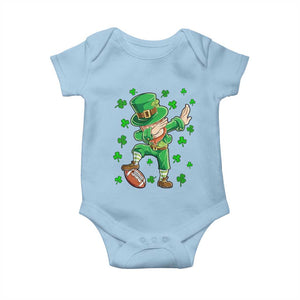 Dabbing Leprechaun Football St Patricks Day Boys Men Sports T-Shirt Baby Onesie TS12 Light Blue Print Your Wear