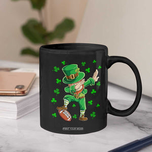 Dabbing Leprechaun Football St Patricks Day Boys Men Sports T-Shirt Coffee Mug TS12 Print Your Wear